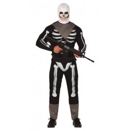 Disfraz barato soldado esqueleto adulto fornite