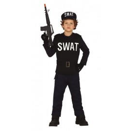 Disfraz barato SWAT para niño infantil