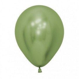 Globo reflex verde lima R12 30 cm crome