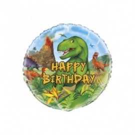 Globo cumpleaños dinosaurios 45 cm