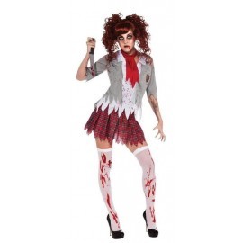 Disfraz de colegiala zombie mujer adulto 880937
