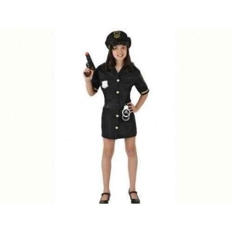 Disfraz de policia niña 3-4 años nacional vestido