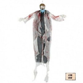 Esqueleto doctor muerte con luz 180 cms colgante