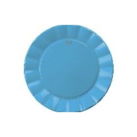 Platos azul up 23 cm 6 unds plastico alta calida