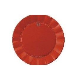 Platos rojos up 23 cm 6 unds plastico alta calidad