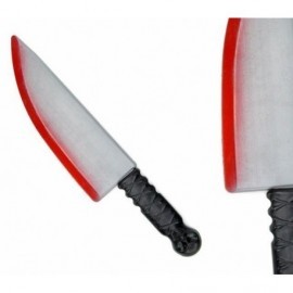 Cuchillo con sangre asesino 38 cm