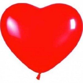 Globos corazon rojo  latex 15 cm 6 50 unidades