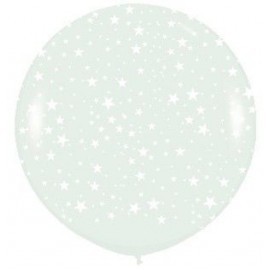 Globo transparente estrellas r36 90 cm boda