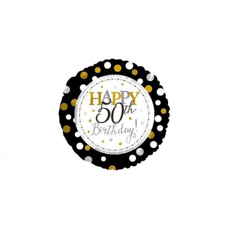 Globo happy 50 birthday cumpleaños 45 cm foil