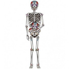 Esqueleto mexicano carton 150 cms halloween