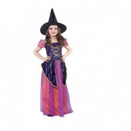 Disfraz de bruja violeta infantil niña tallas