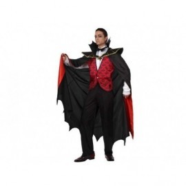 Disfraz de vampiro rojo conde dracula talla ml o xl hombre
