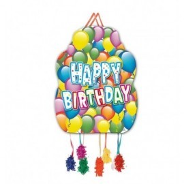 Piñata cumpleaños globos 33x46 cm