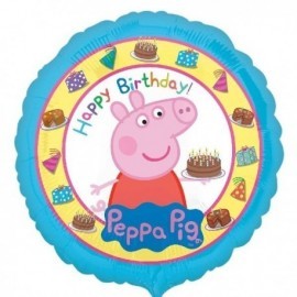 Globo peppa pig para cumpleaños 45 cm