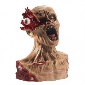 Busto de zombie realista ojo explotado