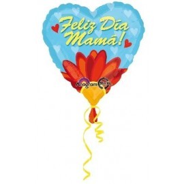 Globo dia de la madre para helio o aire 45 cm