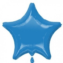 Globo estrella azul de 45 cm para helio o aire
