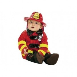 Disfraz de bombero bebe talla 7-12 o 12-24 meses infantil