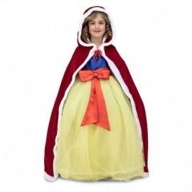 Capa Caperucita Roja para niña con capucha talla unica