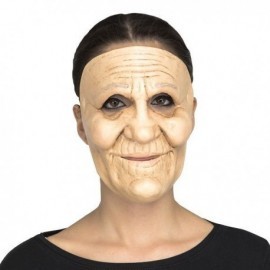 Mascara de abuela mujer anciana