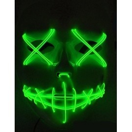 Mascara con luz led verde similar la Purga