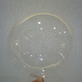 Globo barato burbuja transparente 25 cm 10" no helio