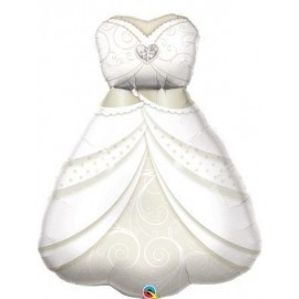 Globo barato traje novia 97 cm para helio o aire boda