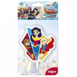 Vela DC Super Hero Girls 7,5 cm tarta