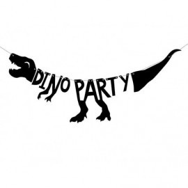 Guirnalda letrero fiesta dinosaurios 20x90 cm