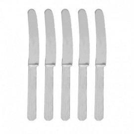 Cuchillos Plata de plastico 10 unidades