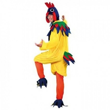 Disfraz de gallo amarillo talla m-l adulto