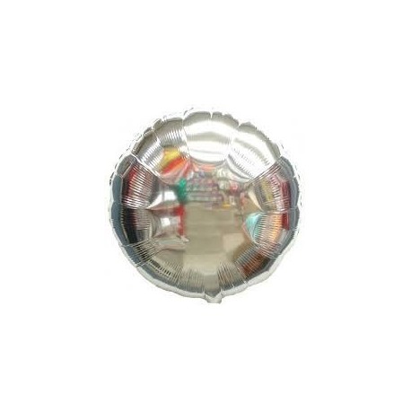 Globo circulo plata 18 45 cm helio