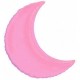 Globo media luna rosa 89 cm p30 para helio crescen