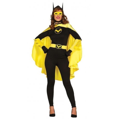 Disfraz de black heroine mujer batgirl tallas